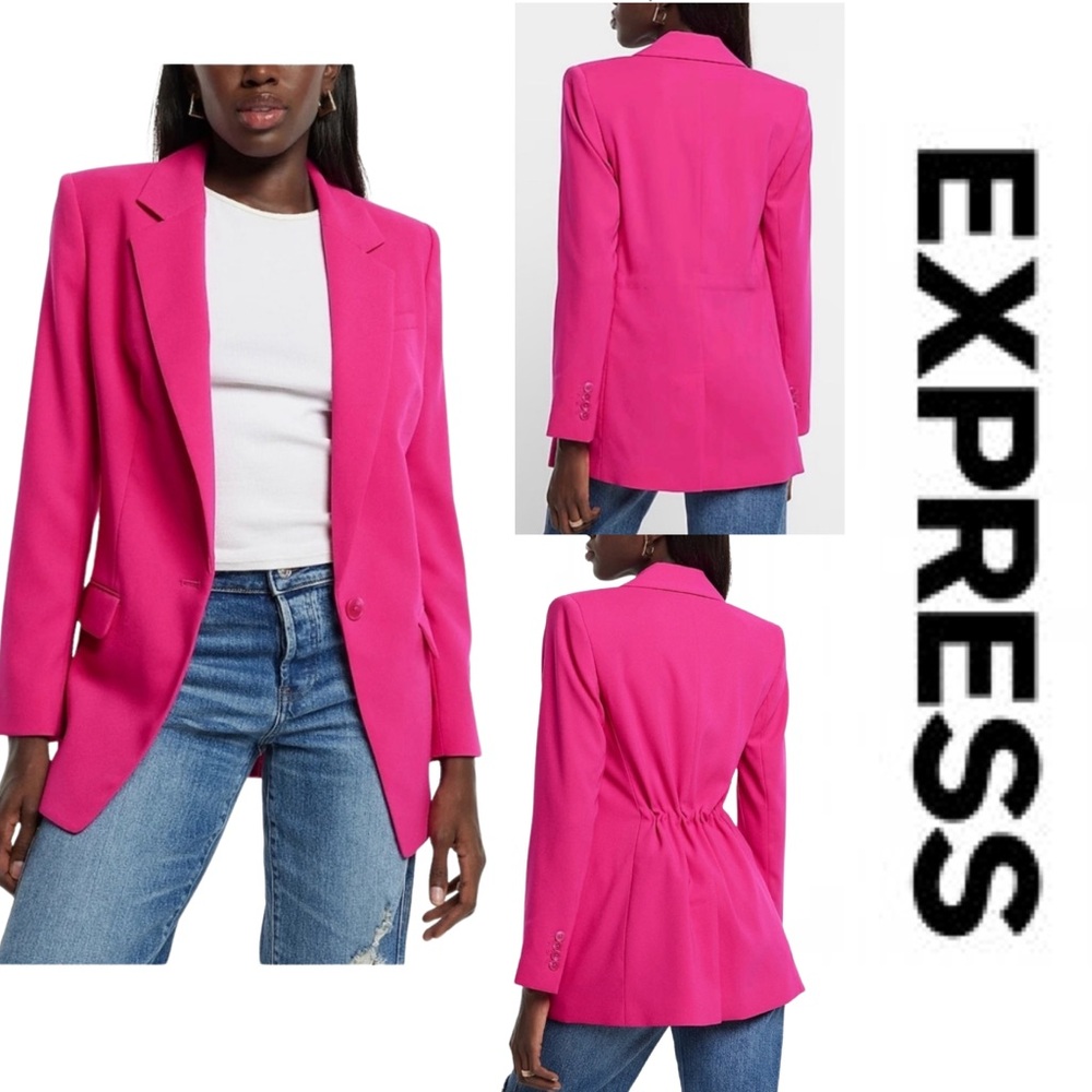 Nwot| Express One Button Cinched Or Traditional B… - image 1